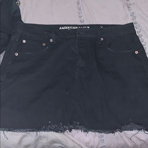 Black Jean skirt